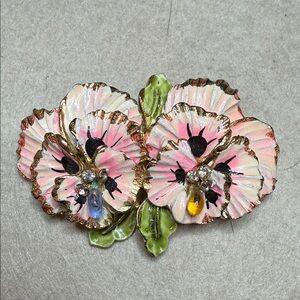 Rare Vintage Coro Flower Brooch